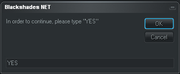 Historical confirmation dialog